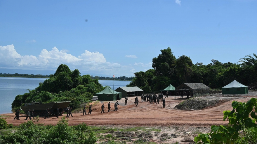 Quân đội Việt Nam tham gia phối hợp diễn tập cứu hộ, cứu nạn cùng Lào và Campuchia