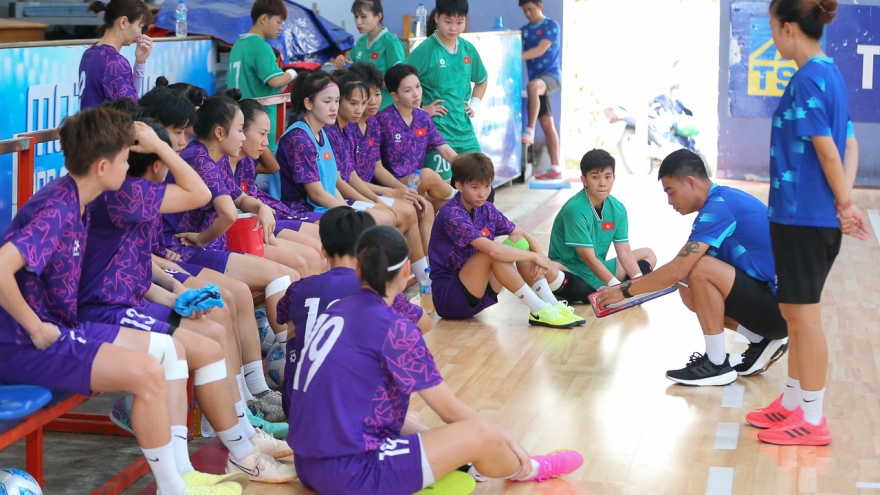 ĐT Futsal nữ Việt Nam quyết giành huy chương vàng trên đất Thái Lan