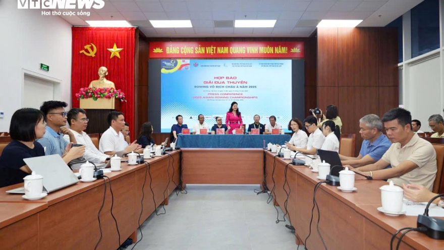 Regional athletes gather in Hai Phong for 2025 Asian Rowing Championship