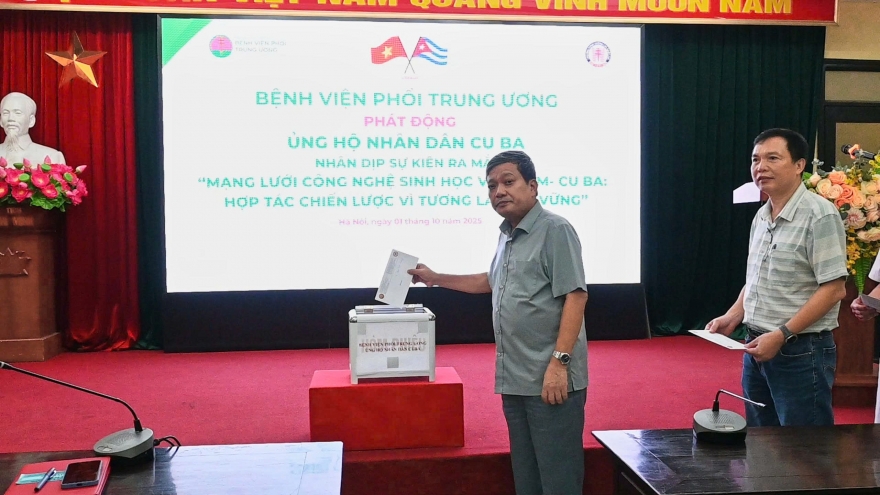 Bệnh viện Phổi Trung ương phát động ủng hộ nhân dân Cuba