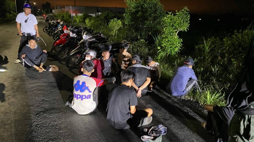 14 đối tượng tụ tập gây mất trật tự an toàn giao thông ở Đồng Tháp
