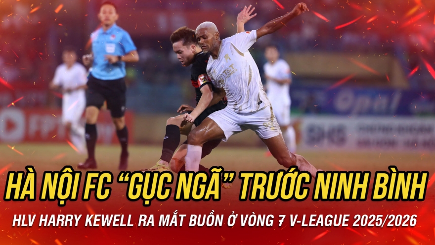 Xà ngang, cột dọc từ chối siêu phẩm, Hà Nội FC thua đau trước Ninh Bình