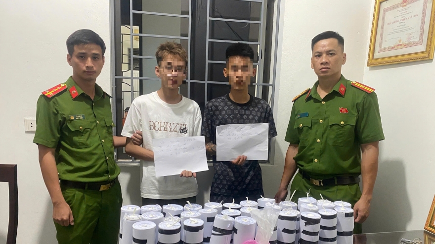 Phát hiện, ngăn chặn 2 đối tượng tự chế pháo nổ
