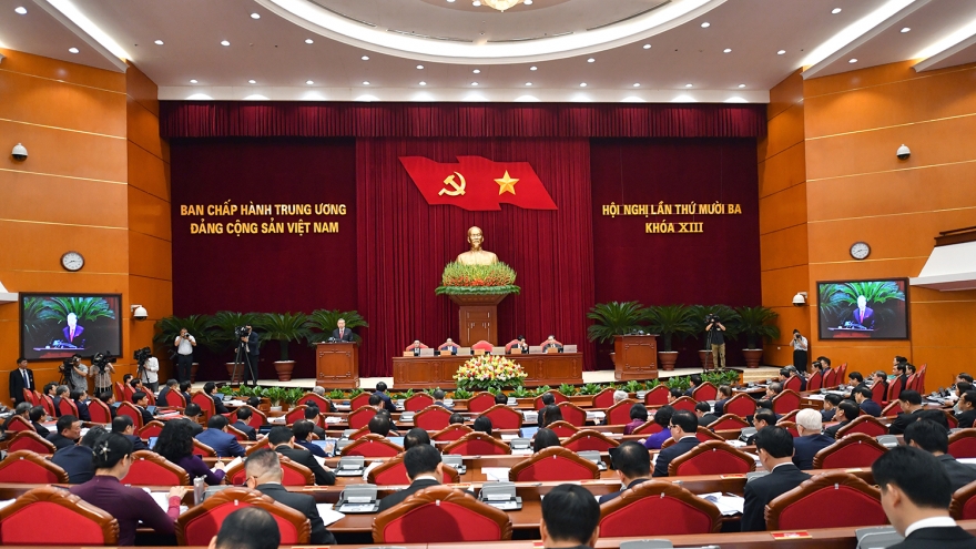 Toàn cảnh khai mạc Hội nghị lần thứ 13 Ban Chấp hành Trung ương Đảng khoá XIII