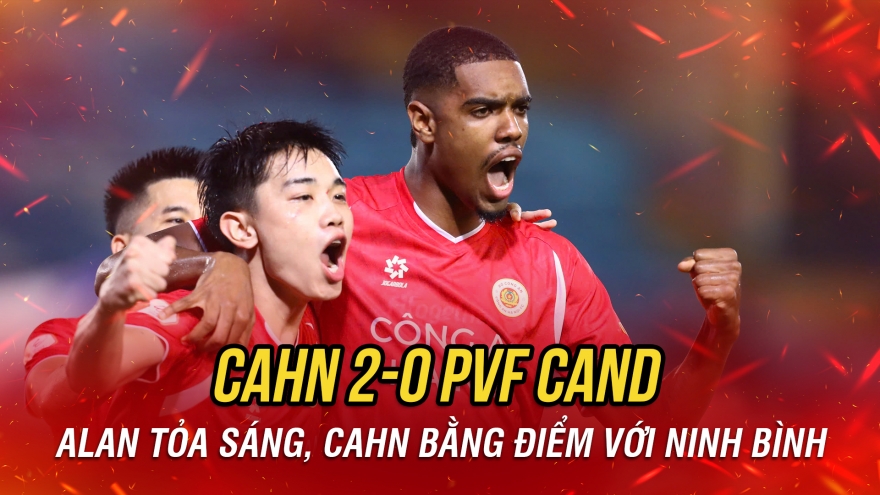 CAHN đánh bại PVF CAND, san bằng điểm số với Ninh Bình