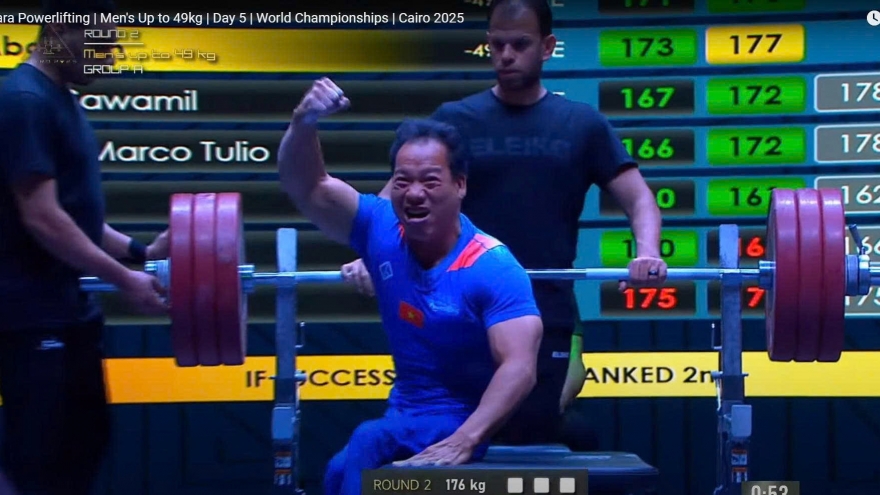 Van Cong finishes fourth at World Para Powerlifting Championships