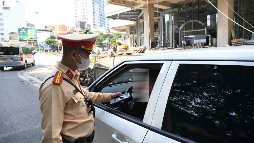 Đồng loạt kiểm tra nồng độ cồn tại 34 tỉnh, phát hiện 1.294 ma men trong hơn 2 giờ