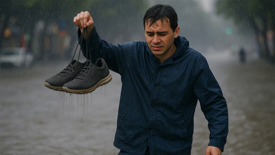 Mẹo dân gian ít ai biết làm khô nhanh, không bị hôi khi giày ướt do lội nước