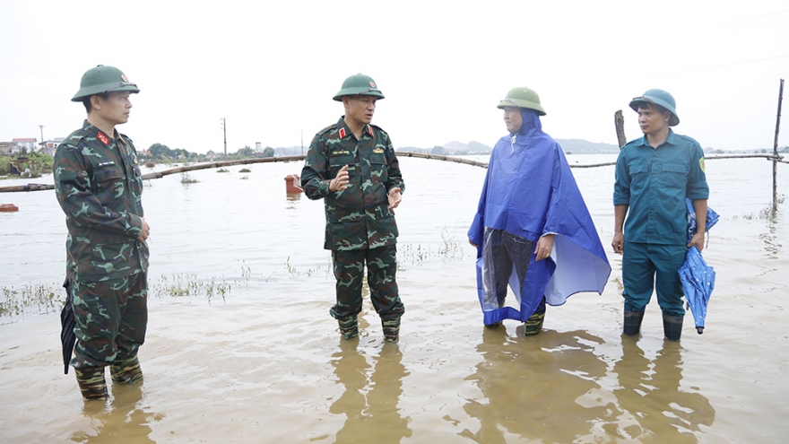 Bắc Ninh duy trì phương châm “4 tại chỗ” ứng phó mưa bão