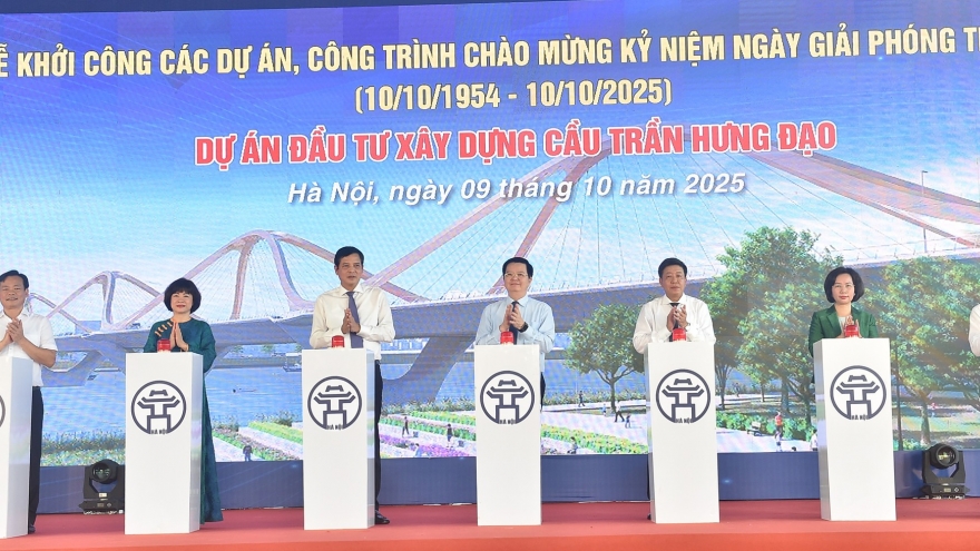 Hà Nội khởi công xây dựng cầu Trần Hưng Đạo gần 16.000 tỷ đồng