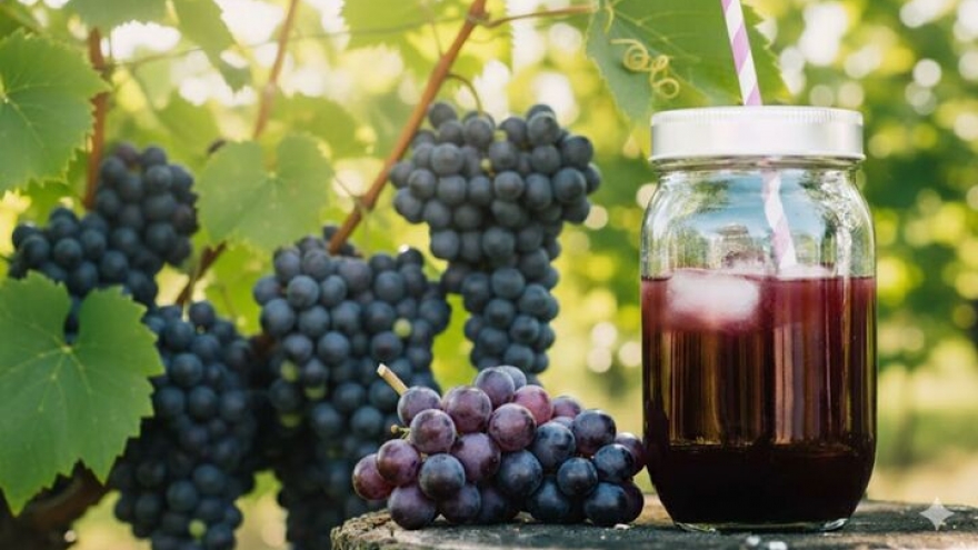 5 tác dụng bất ngờ của nước ép nho tím với cơ thể