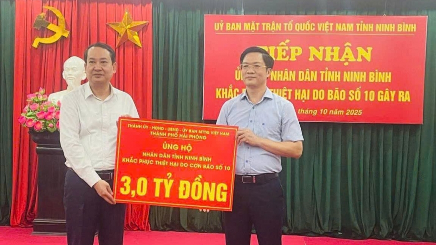 Hải Phòng ủng hộ 20 tỷ đồng, hỗ trợ 6 tỉnh, thành khắc phục hậu quả bão số 10