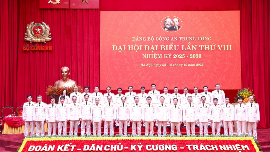 Bế mạc Đại hội đại biểu Đảng bộ Công an Trung ương lần thứ VIII
