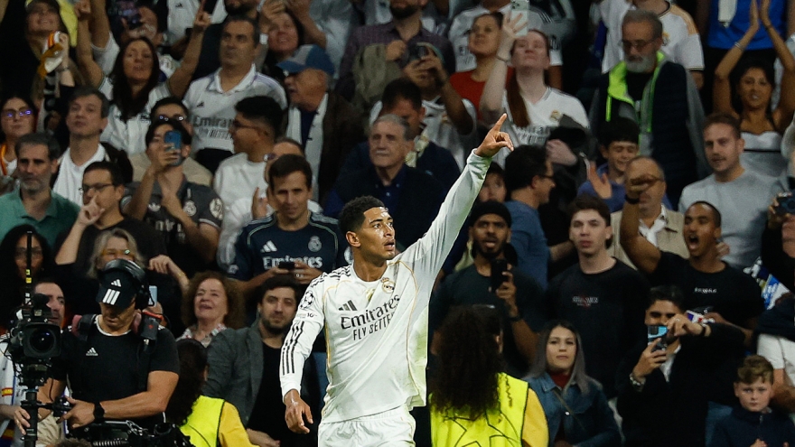 Bảng xếp hạng Cúp C1 châu Âu mới nhất: Real Madrid đứng trong top 5