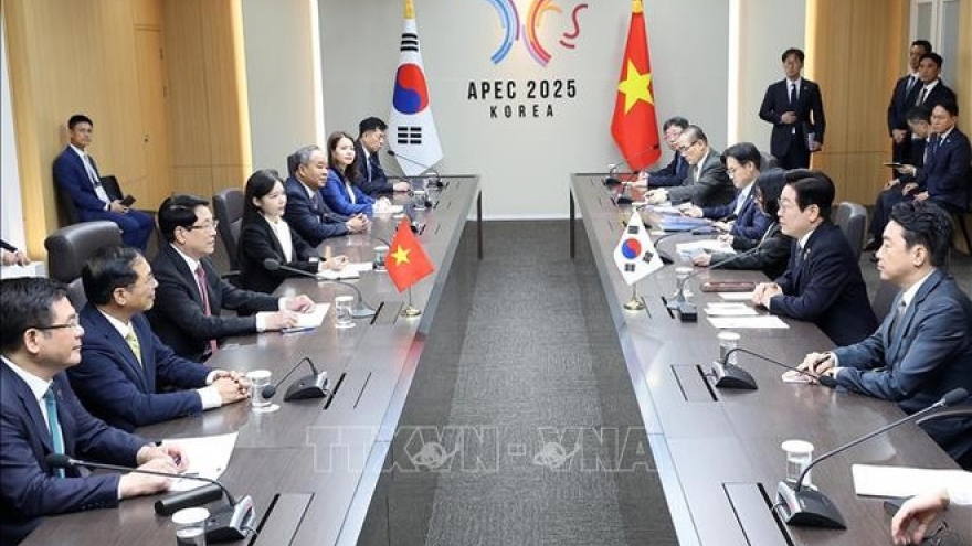 Vietnamese State leader holds talks with Korean President in Gyeongju city