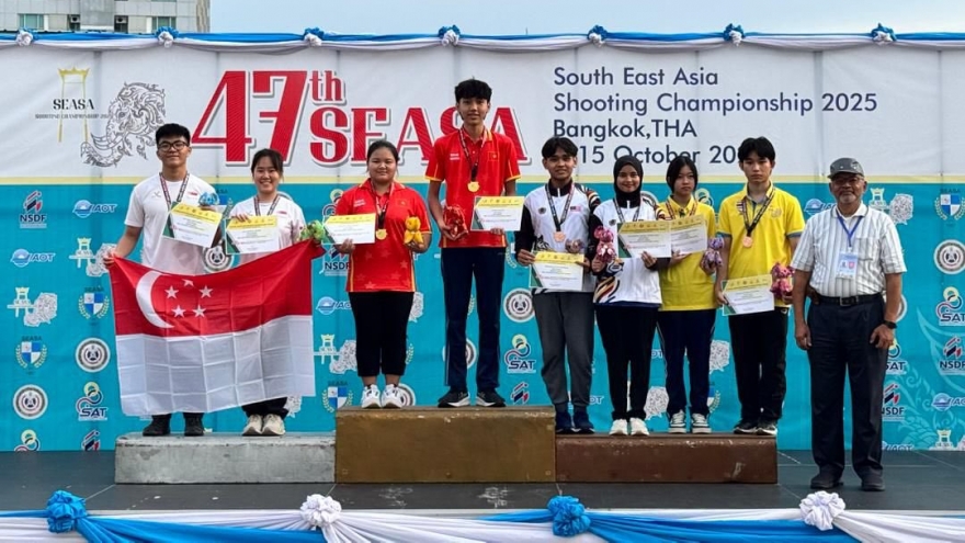 First gold medals for Vietnam at Southeast Asia Shooting Championship 2025