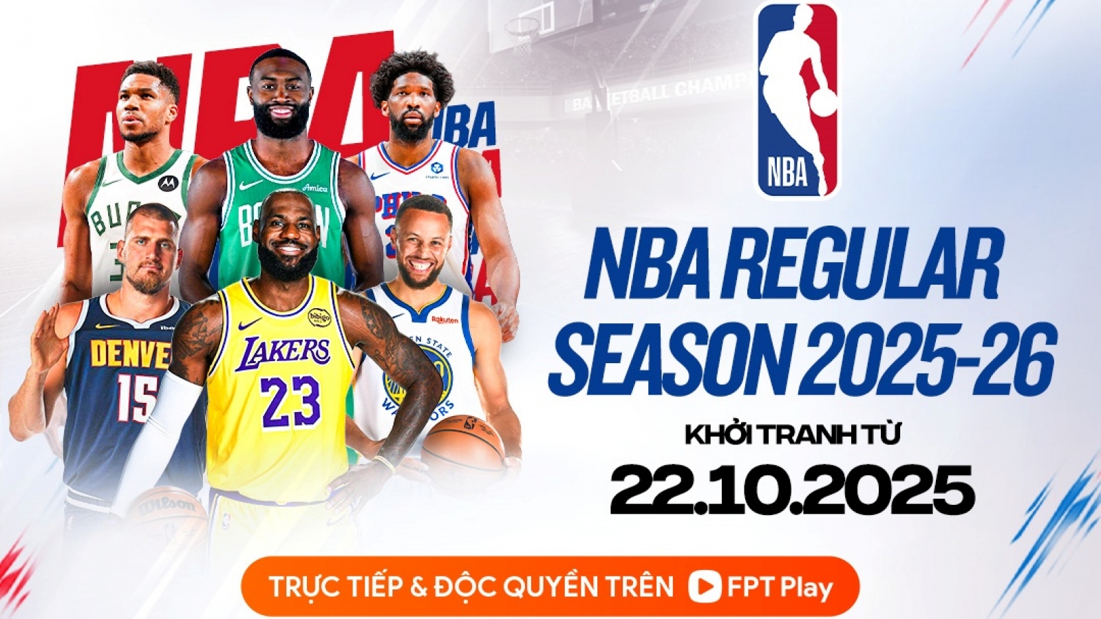 NBA tiếp tục phát độc quyền trên FPT Play trong 3 mùa giải