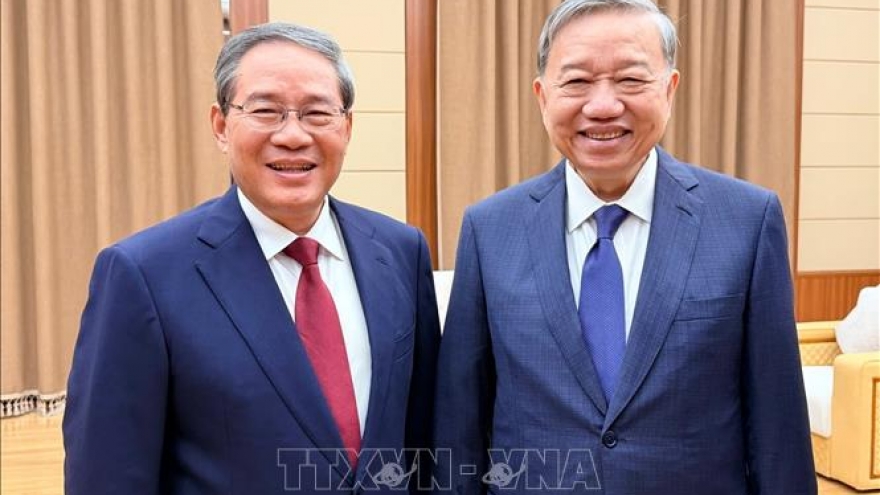 Tổng Bí thư Tô Lâm gặp Thủ tướng Quốc vụ viện Trung Quốc Lý Cường