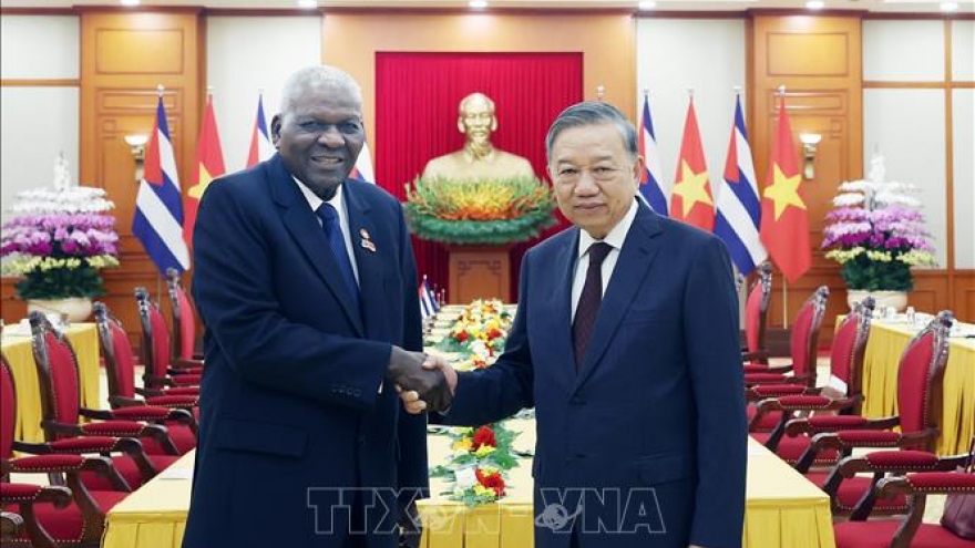 Tổng Bí thư Tô Lâm tiếp Chủ tịch Quốc hội Cuba Esteban Lazo Hernández