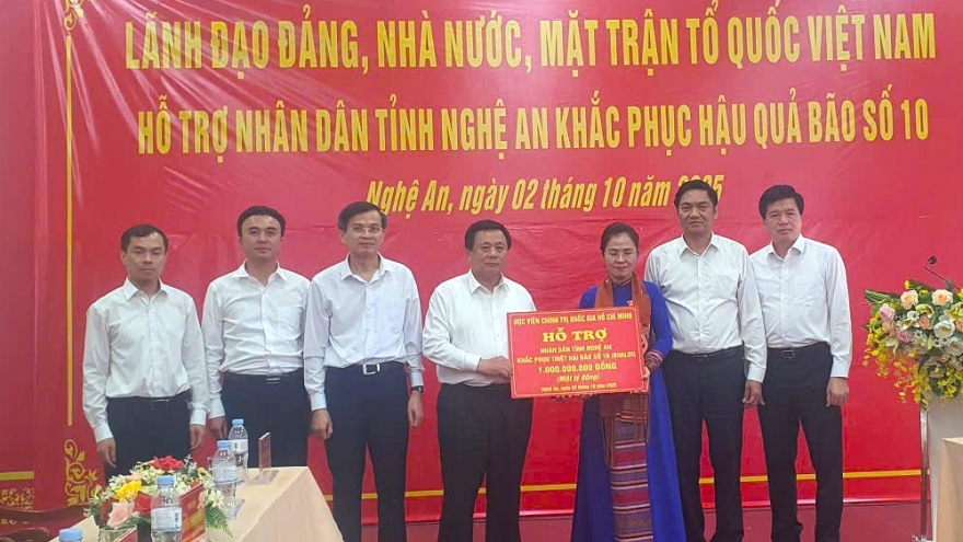 Hỗ trợ Nghệ An khắc phục hậu quả bão số 10