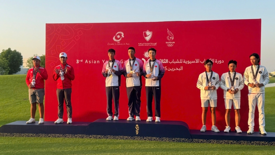 Đội tuyển golf Việt Nam giành 2 HCB Đại hội Thể thao trẻ châu Á 2025