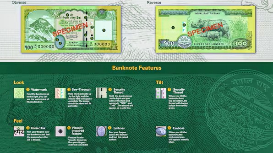 Nepal phát hành đồng tiền mới in bản đồ lãnh thổ tranh chấp với Ấn Độ