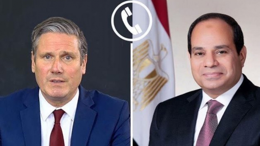 Tổng thống Ai Cập và Thủ tướng Anh thảo luận về tình hình Gaza và Sudan