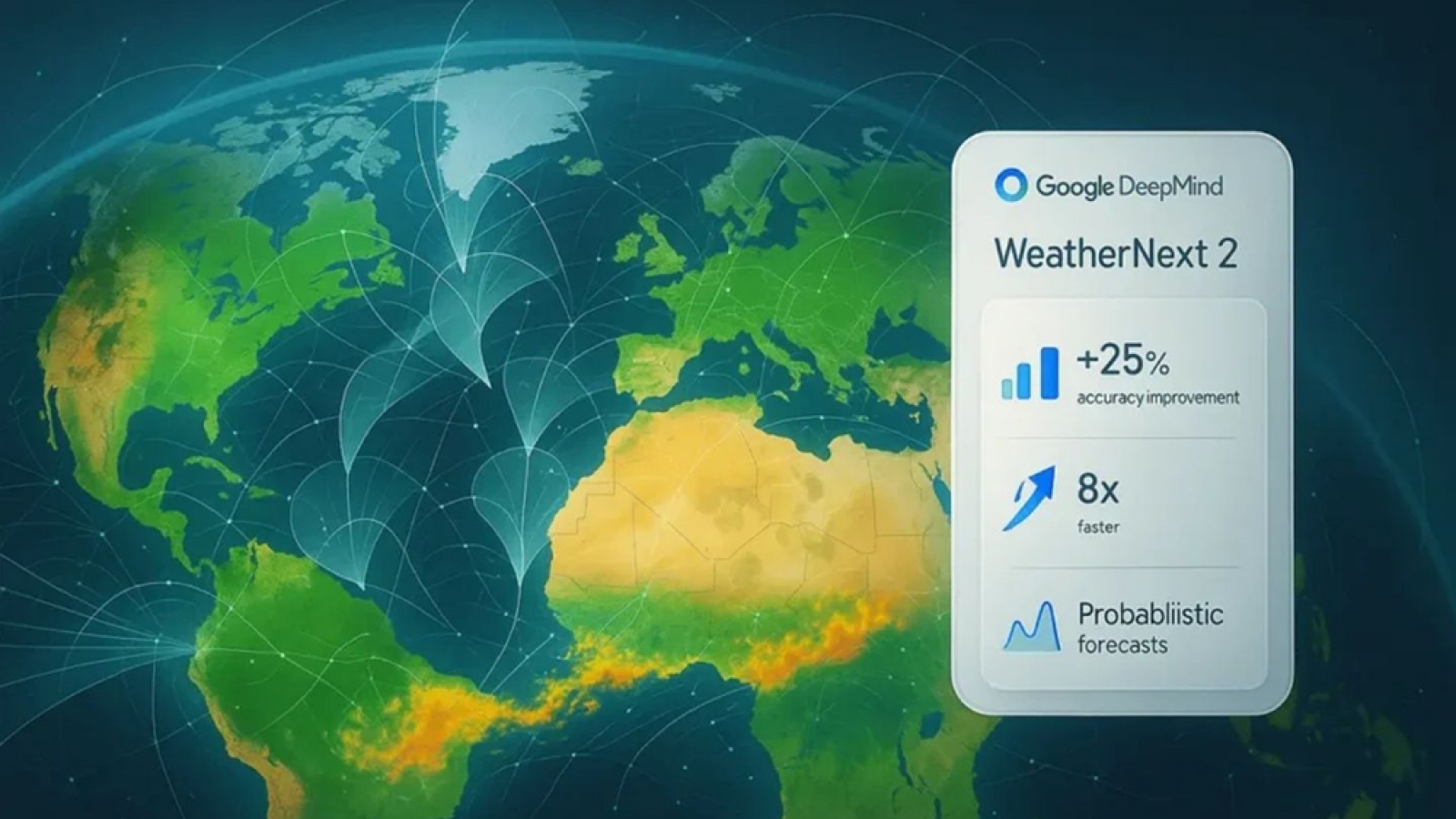 Google ra mắt mô hình AI dự báo thời tiết nhanh và chính xác