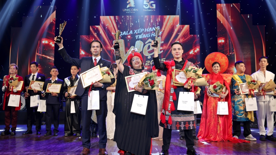 Lộ diện quán quân ba dòng nhạc tại Gala xếp hạng Tiếng hát Việt toàn cầu 2025