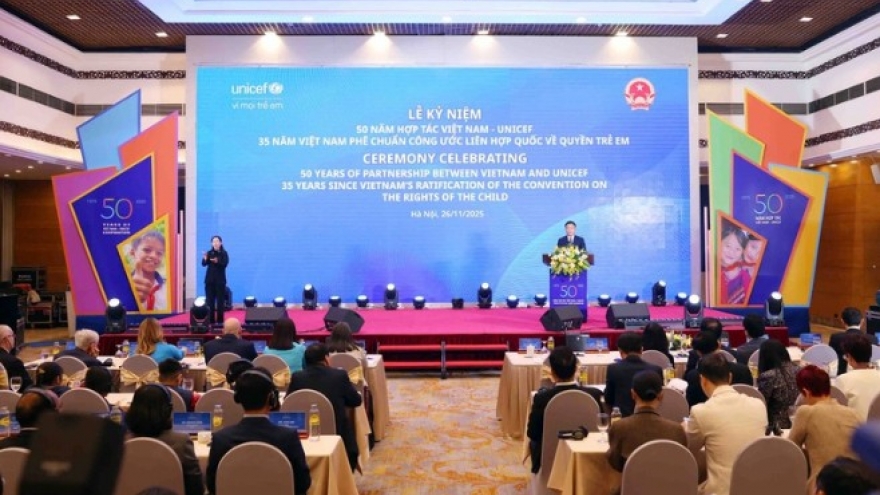 Vietnam celebrates 50 years of UNICEF partnership, 35 years of child rights commitment