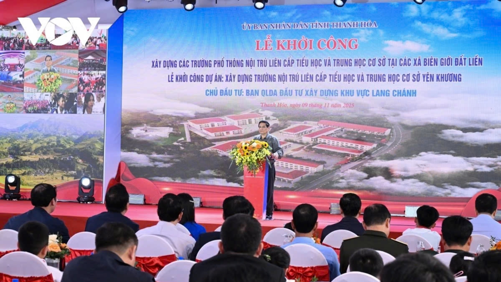 PM launches construction of 72 boarding schools in border communes