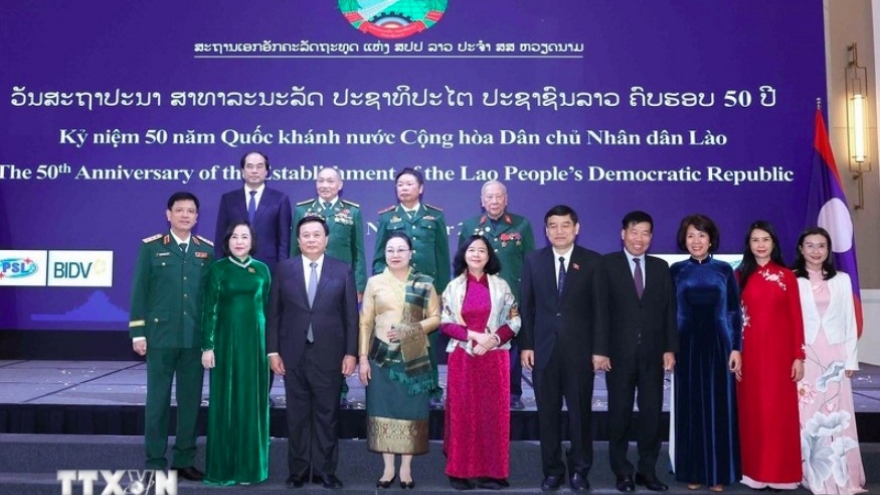 Party, State leaders attend celebration of Laos's 50th National Day