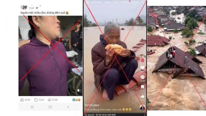 Xử phạt thể nào với hành vi đưa tin giả giữa tâm lũ