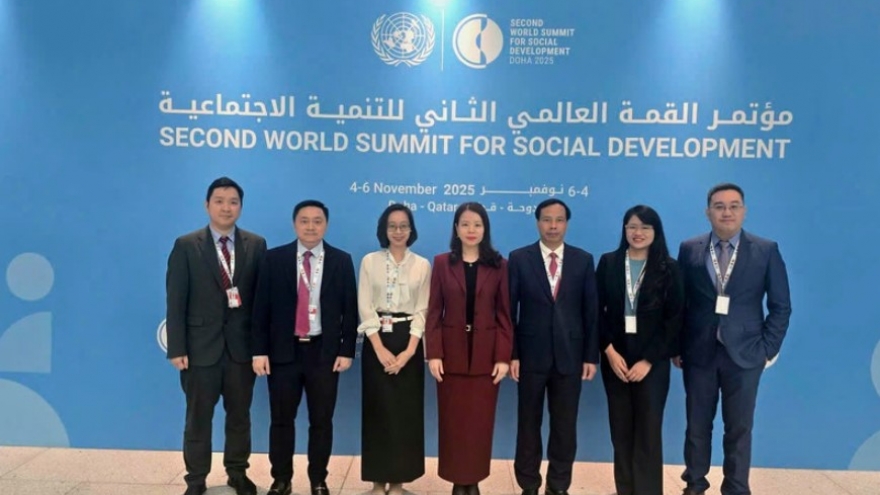 Vietnam attends Second World Summit on Social Development in Qatar
