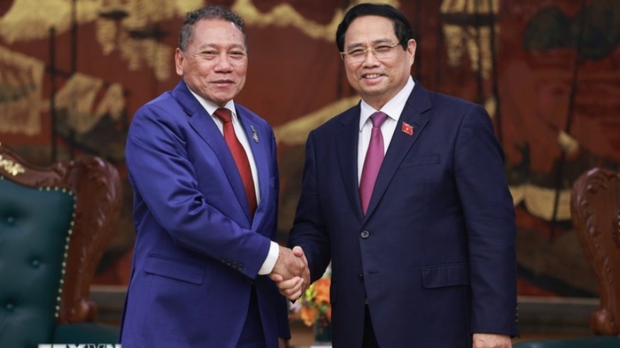 PM receives Solomon Islands Minister of Foreign Affairs and External Trade