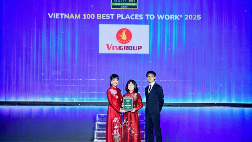 Vingroup thăng hạng trong Top 10 nơi làm việc tốt nhất Việt Nam năm 2025
