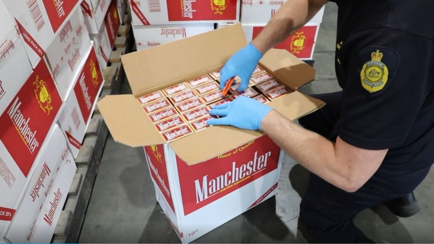 Buôn bán thuốc lá lậu gia tăng đáng lo ngại tại Australia