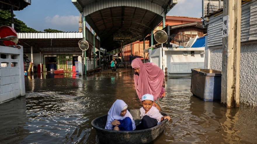 Miền Nam Thái Lan cảnh báo mưa lớn, nguy cơ lũ quét và ngập lụt diện rộng