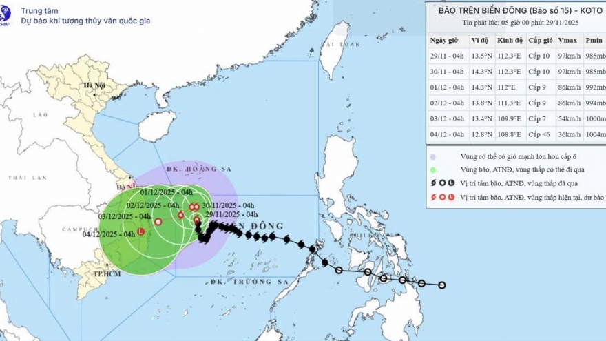 Bão số 15 di chuyển chậm, tiếp tục suy yếu nhưng gây gió mạnh nguy hiểm trên biển