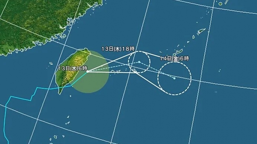 Bão Fung-wong tiếp tục đe dọa khu vực Okinawa của Nhật Bản