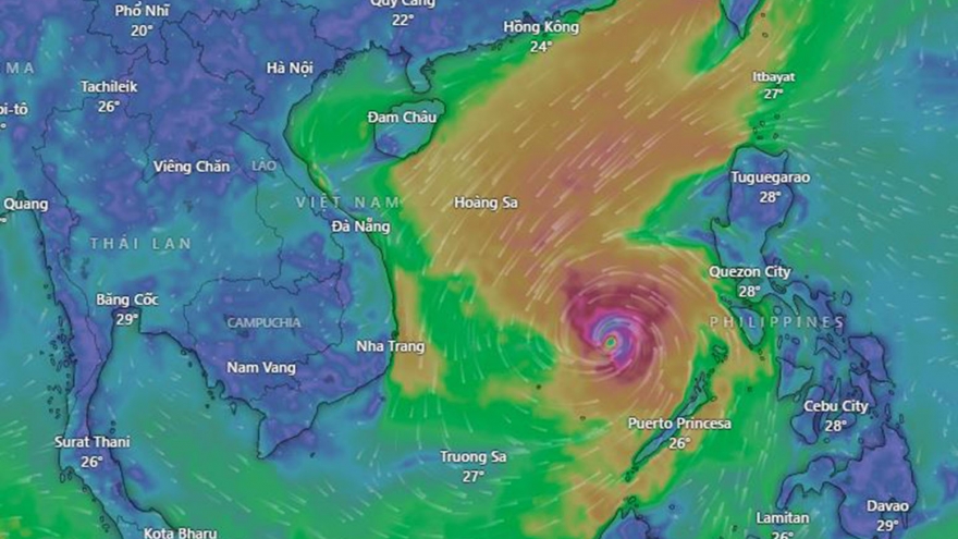 Công điện khẩn ứng phó bão Kalmaegi giật cấp 17 sắp vào Biển Đông