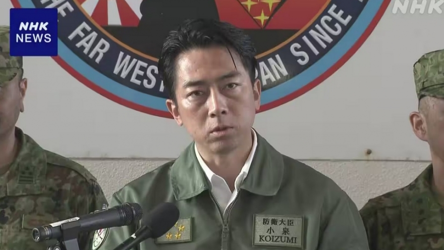 Bộ trưởng Quốc phòng Nhật Bản thị sát khu vực giáp Đài Loan