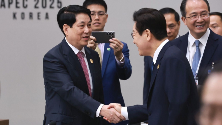 Chủ tịch nước Lương Cường dự Phiên họp thứ 2 Hội nghị Cấp cao APEC lần thứ 32