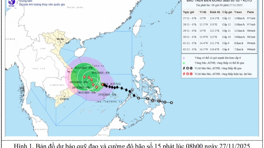 Bão số 15 cường độ mạnh, cách đảo Song Tử Tây khoảng 180km