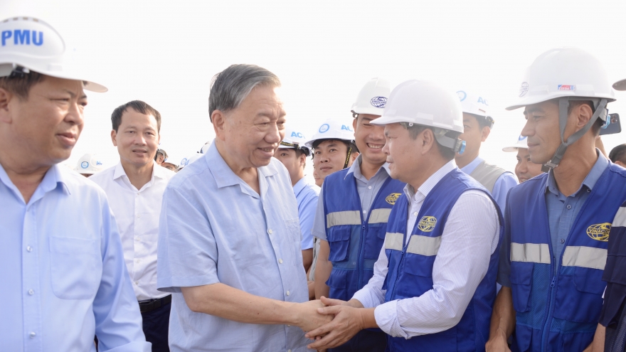 Tổng Bí thư thăm, kiểm tra thực tế tại Dự án Cảng Hàng không quốc tế Long Thành