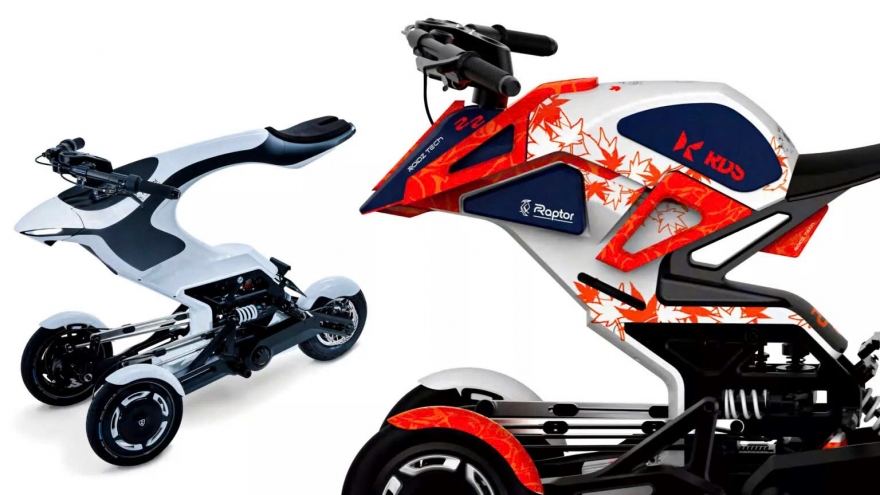 RDS Raptor xe điện ba bánh cho phép thay đổi phần thân như đồ chơi