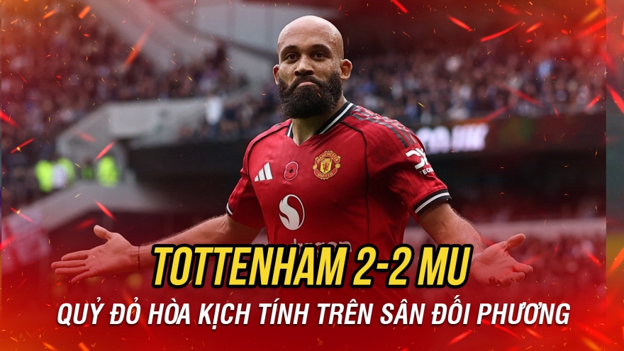 Kết quả vòng 11 Ngoại hạng Anh 2025/2026: MU hòa kịch tính Tottenham