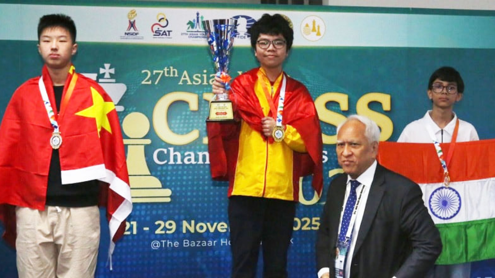First 8 golds for Vietnam at Asian Youth Chess Championships 2025