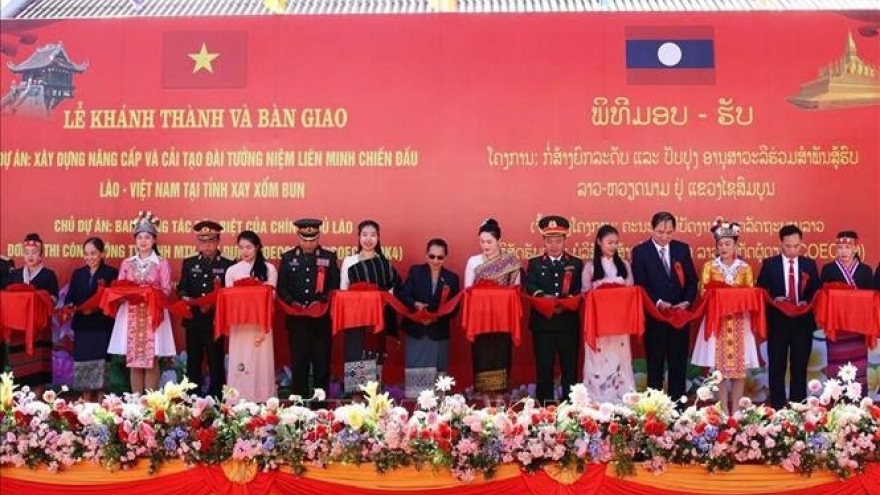 Vietnam-Laos solidarity spotlighted with monument handover