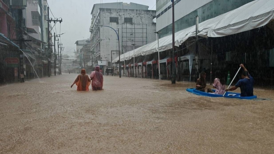 Thái Lan và Malaysia mưa lũ nghiêm trọng diện rộng, hàng triệu dân chịu ảnh hưởng